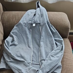 Gray Zip-Up Hoodie